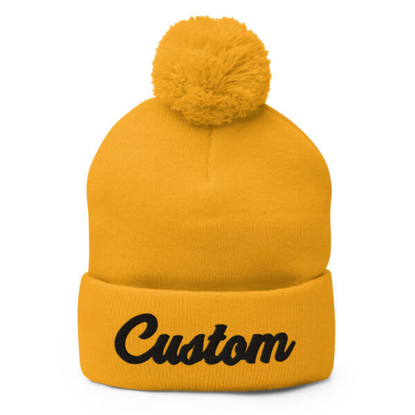Custom Pom-Pom Beanie