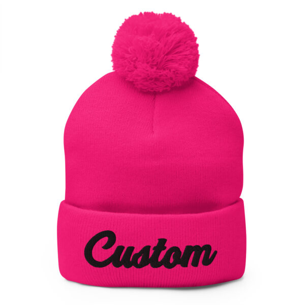 Custom Pom-Pom Beanie