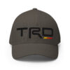 3D Puff Embroidered Fitted Closed-Back Structured Twill Cap
