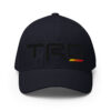 3D Puff Embroidered Fitted Closed-Back Structured Twill Cap