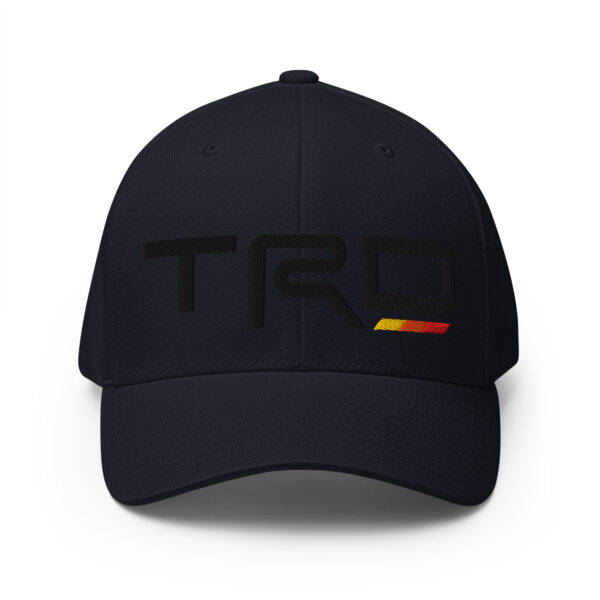 3D Puff Embroidered Fitted Closed-Back Structured Twill Cap