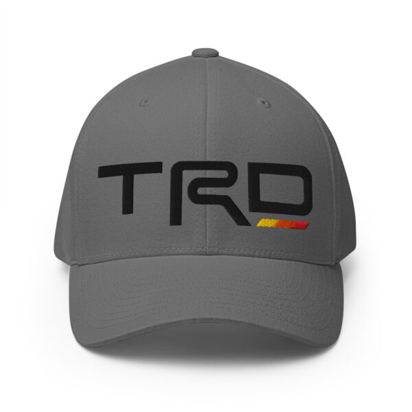 3D Puff Embroidered Fitted Closed-Back Structured Twill Cap