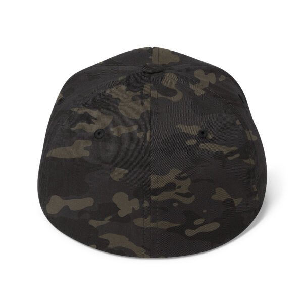 3D Puff Embroidered Fitted Closed-Back Structured Twill Cap