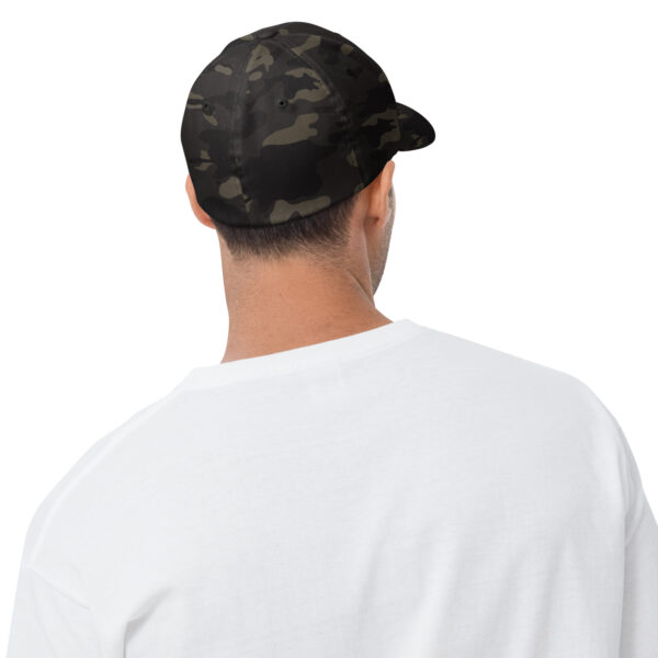 3D Puff Embroidered Fitted Closed-Back Structured Twill Cap