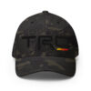 3D Puff Embroidered Fitted Closed-Back Structured Twill Cap