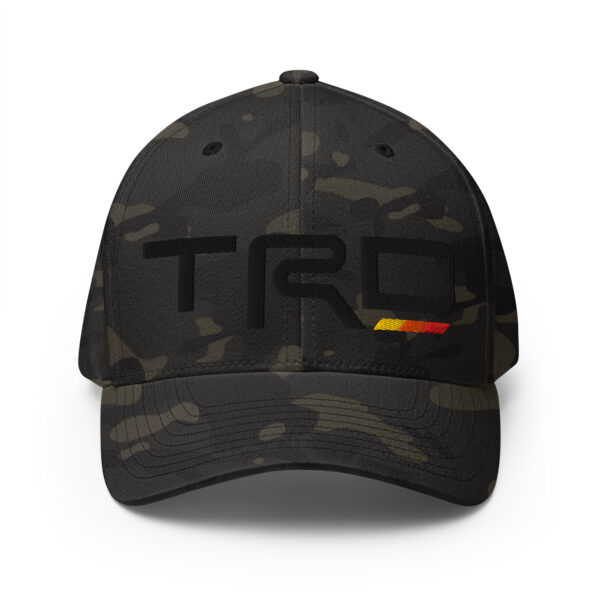3D Puff Embroidered Fitted Closed-Back Structured Twill Cap