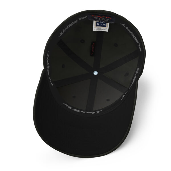 3D Puff Embroidered Fitted Closed-Back Structured Twill Cap