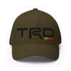 3D Puff Embroidered Fitted Closed-Back Structured Twill Cap