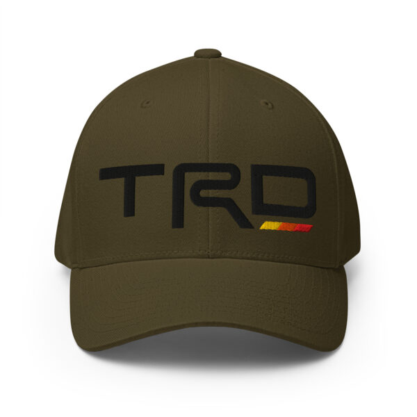 3D Puff Embroidered Fitted Closed-Back Structured Twill Cap