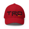 3D Puff Embroidered Fitted Closed-Back Structured Twill Cap