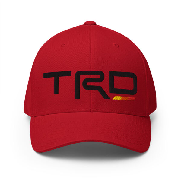 3D Puff Embroidered Fitted Closed-Back Structured Twill Cap