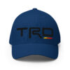 3D Puff Embroidered Fitted Closed-Back Structured Twill Cap