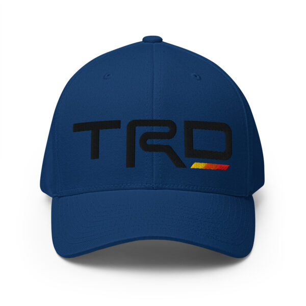 3D Puff Embroidered Fitted Closed-Back Structured Twill Cap