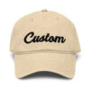 Garment washed baseball cap
